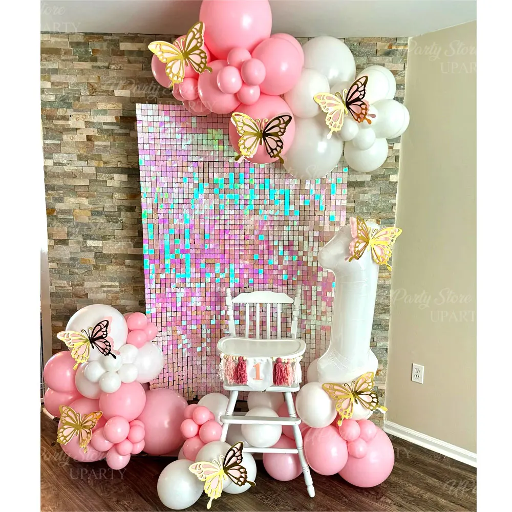 6 Stück 3D große Schmetterlings-Partydekorationen, riesige Papier-Schmetterlingsaufkleber, Wanddekoration für Geburtstag, Hochzeit, Babyparty, Mitbringsel – Detail 3