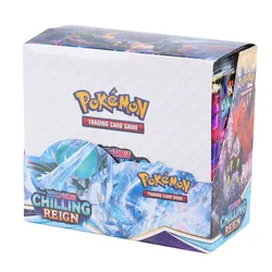 324Pcs English version Pokémon TCG: Sword shield Chilling Reign Booster Box Pokemon Cards 36 Pack Box