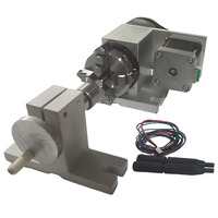 Center Height 44mm 4 Jaws Chuck 4:1 CNC 4 Axis Rotary Chuck Rotary Axis 4th Axis CNC Rotary for CNC Router