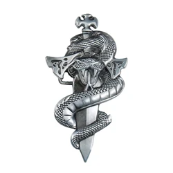 Cool Trend Metal Men's Punk Belt Buckle Knife Snake Totem Sword Wild Boa Constrictor Hip Hop Gift for Men Jeans Accessories