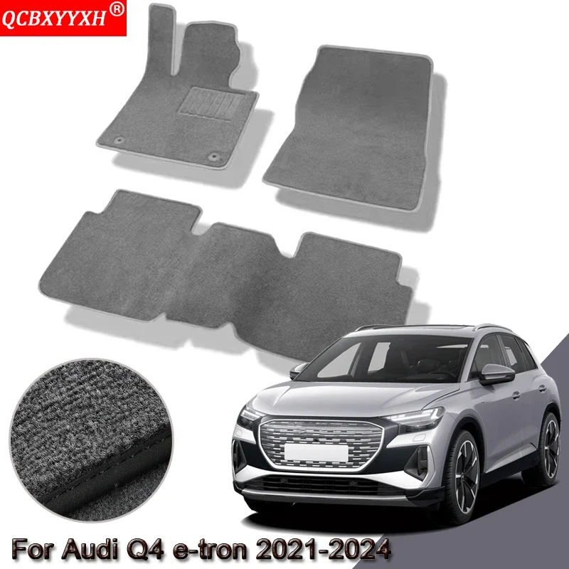 

Custom Car Floor Mats For Audi Q4 e-tron 2021-2024 Waterproof Non-Slip Floor Mats Internal Protection Carpets Rugs Accessories