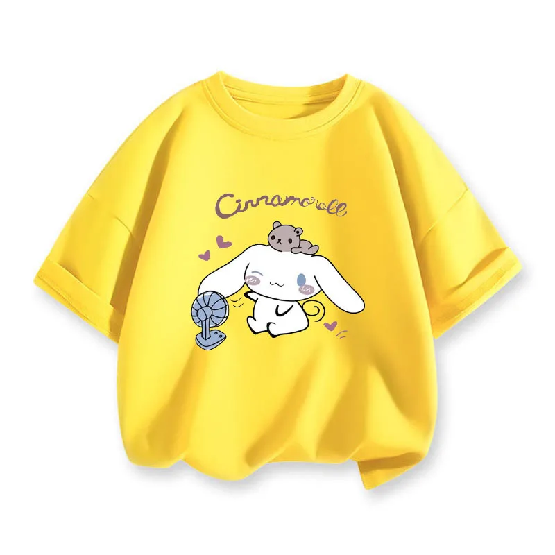 

Новая детская футболка с принтом Yuguigou из чистого хлопка, модная брендовая одежда для родителей и детей, мужская и женская одежда с короткими рукавами