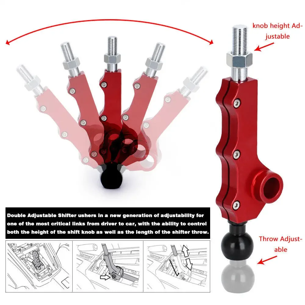 لسوبارو WRX 2008-2013 ليجاسي Outback امبريزا فورستر سيارة سريعة قابلة للتعديل قصيرة الارتفاع رمي شيفتر رافعة اكسسوارات السيارات #4