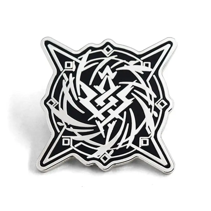 الأدب Yuewen سيد الألغاز المينا بروش روايات الخيال قارة غامضة شعار مقدس العاصفة الكنيسة هدية شارة دبوس