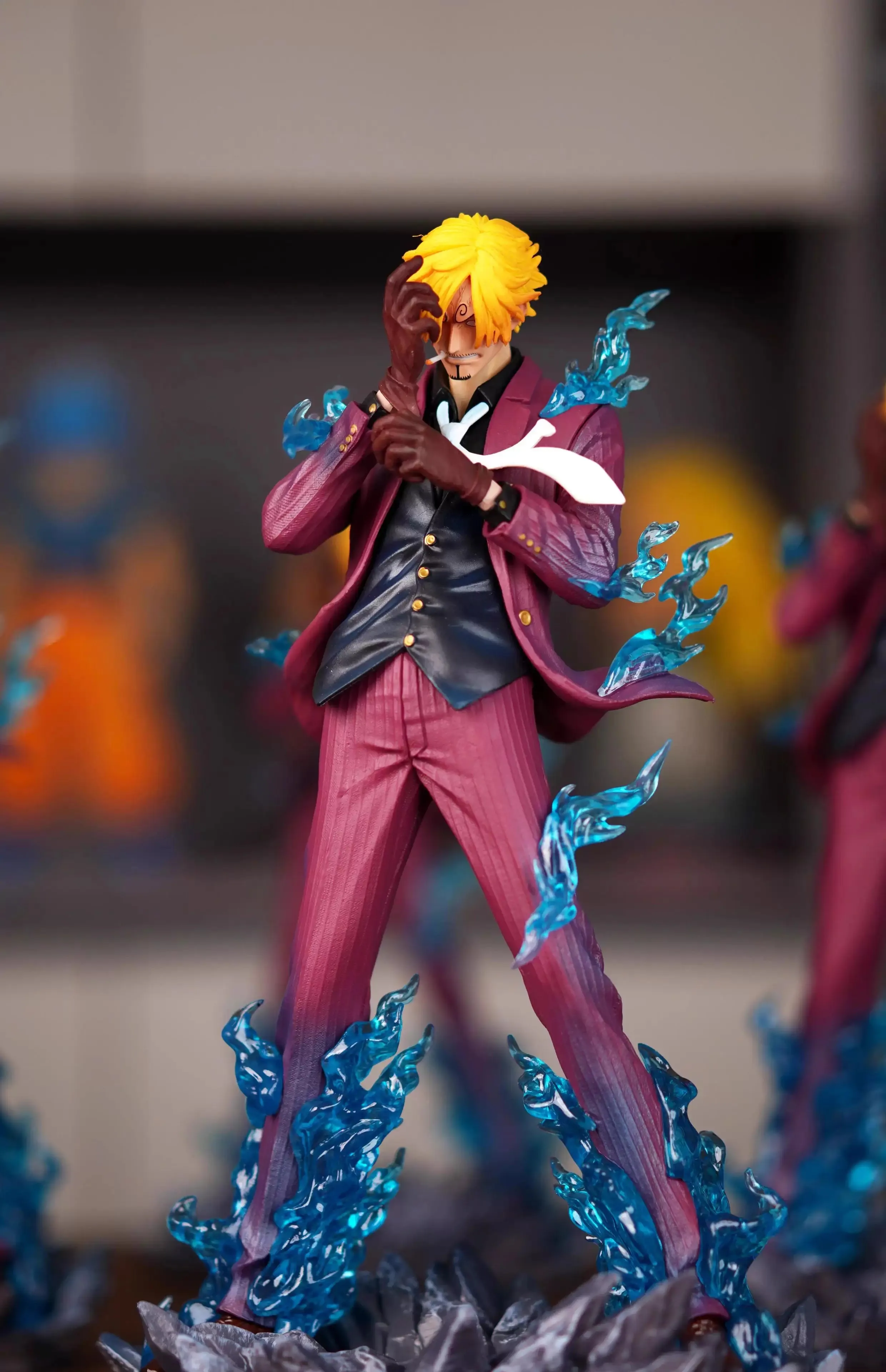 25CmอะนิเมะOne PieceรูปSanjiตัวเลขTuanhui Sanjiตุ๊กตาฐานPvcรูปปั้นคอลเลกชันรุ่นของเล่นสําหรับของขวัญเด็ก