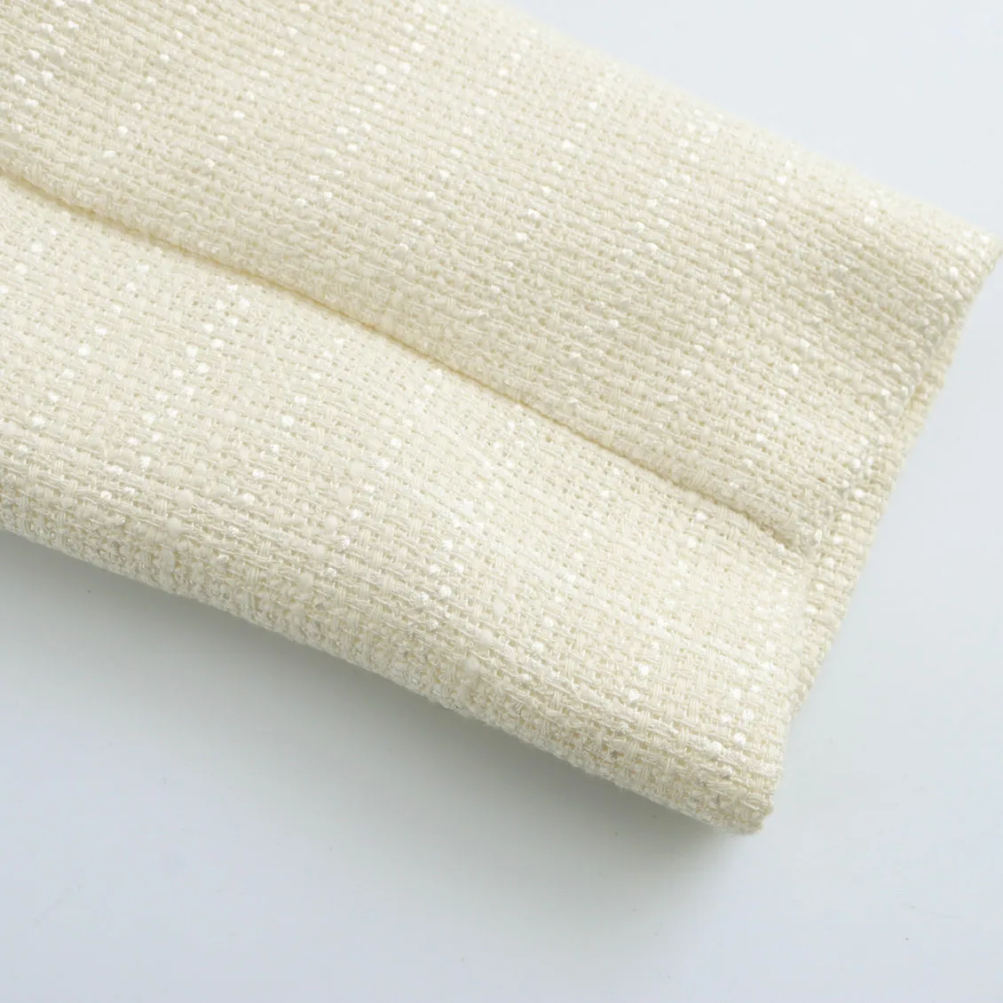 JNLEAOG Faionable ort Твидовый костюм Jaet женский осенний новый дизайн Senation Sli пальто Pure Color Long Sve