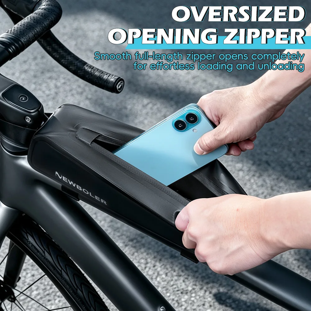 NEWBOLER 2,5L Fahrradrahmen-Vorderrohrtasche Fahrrad-Packtasche MTB Rennrad-Werkzeugtasche Fahrrad-Oberrohrtasche Fahrradzubehör – Detail 12