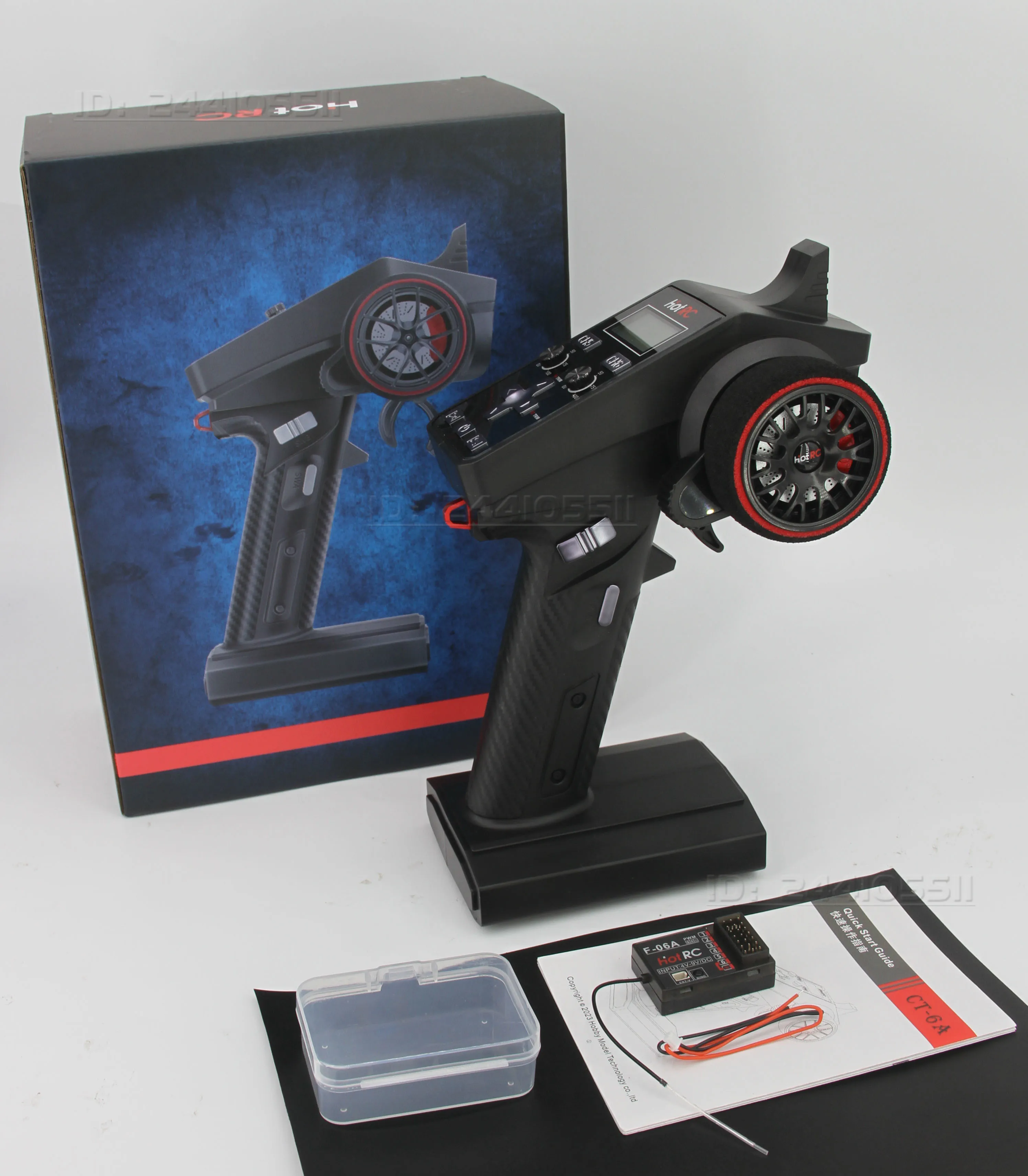 HotRC 6CH 2.4G Nadajnik CT-6A Pilot zdalnego sterowania F-06A Odbiornik 4-9V System radiowy do modeli RC Samochód Łódź Czołg Crawler TRX4 SCX10