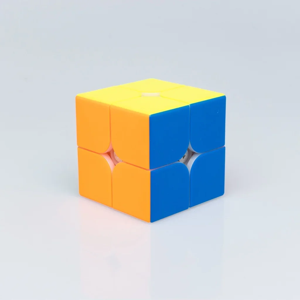 Moyu RS2M 2022 V2 M Magnetic Magic Speed Cube Stickerless Professional Fidget Toys MOYU Rs2m 2x2 V2 Cubo Magico Puzzle