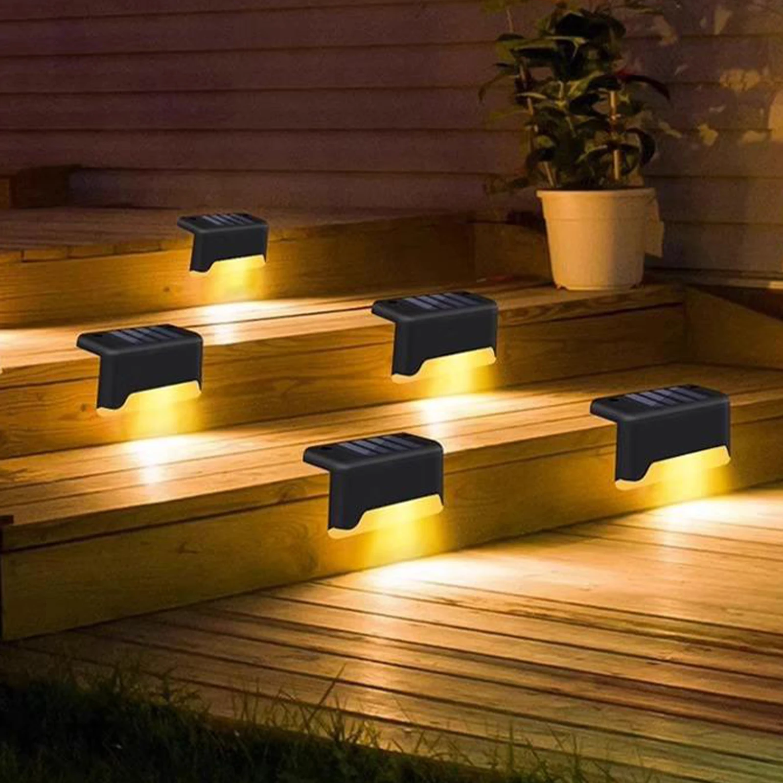 RiooCubee 4 Pak Lampu Langkah  - Outdoor Lighting On Stairs ulasan dan harga