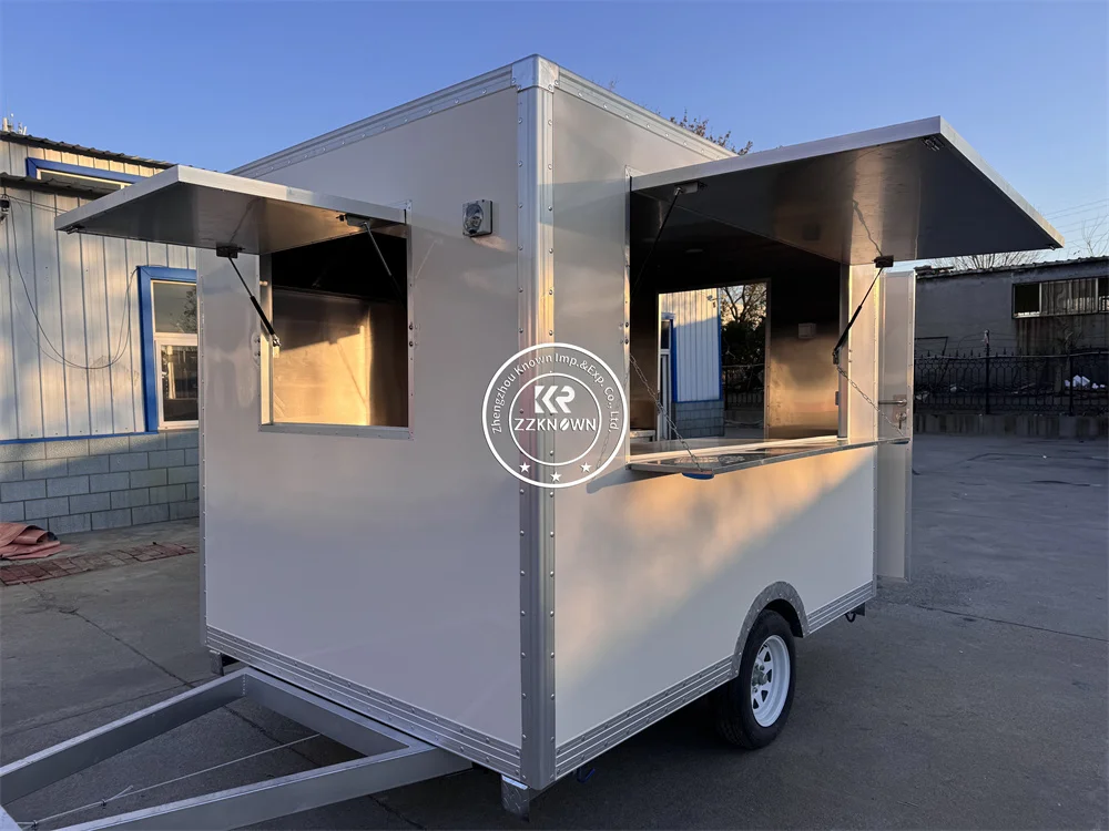

Street Hot Dog Bbq Cart Concession Trailer Mobile Kitchen Fast Food Trailer Snack Machines Food Truck for Sale