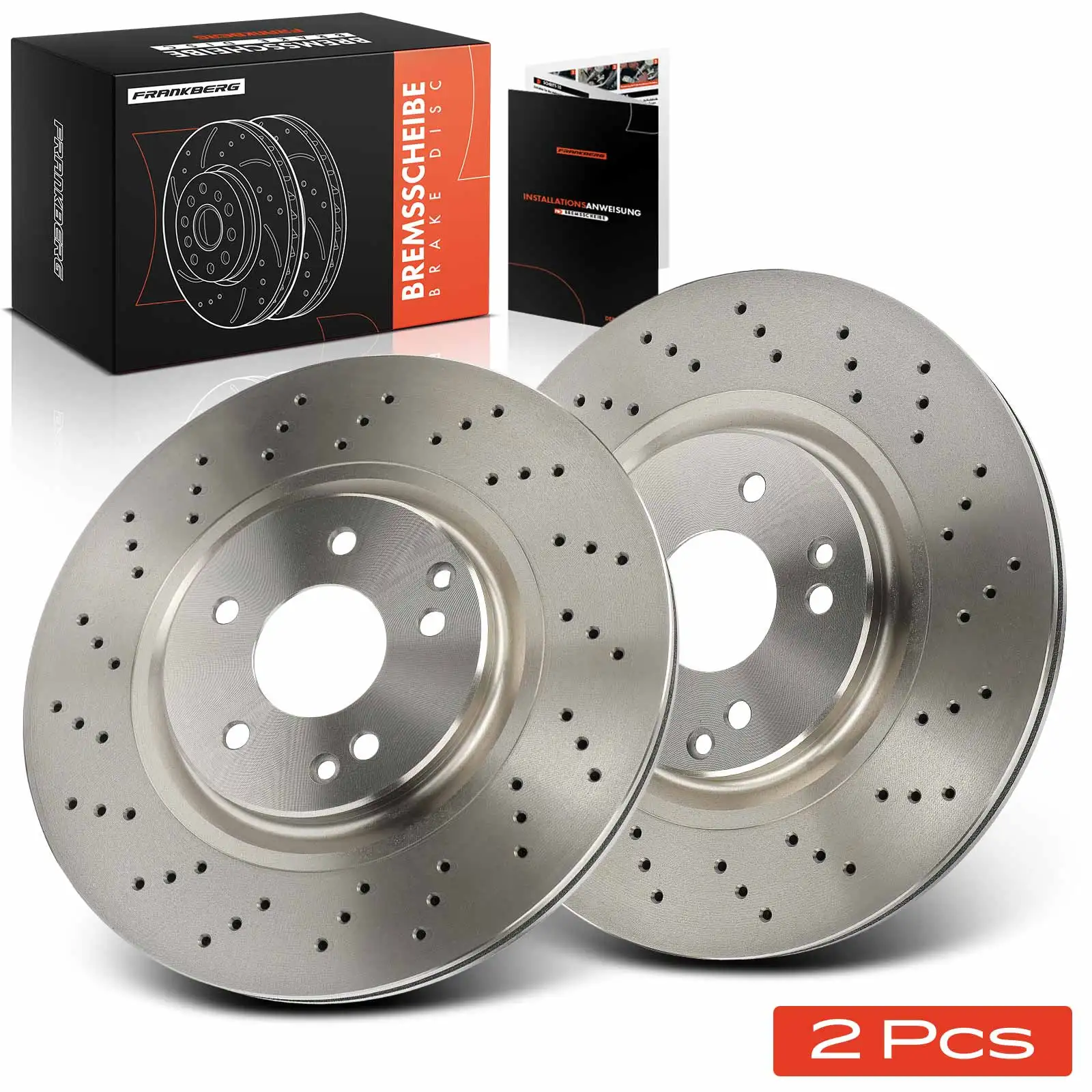 Frankberg 2x Bremsscheiben Vorderachse für Mercedes-Benz C-Klasse T-Model W203 S203 C209 A209 R171 2000-2011 2034211312
