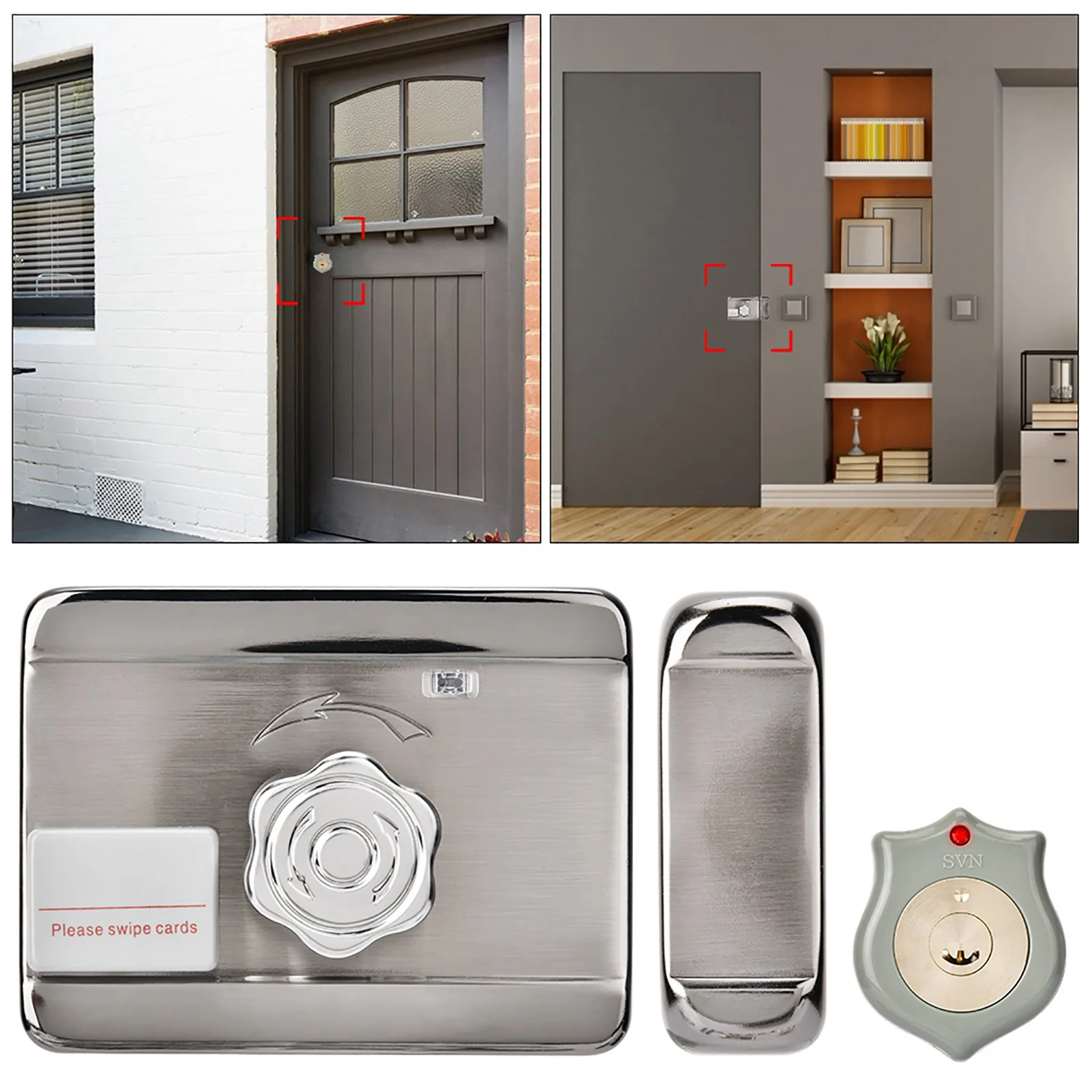 Electronic Door Access Intelligent Remote Control System ID Single Head 12V Lock Remote Control Door Lock Intelligent Door Lock