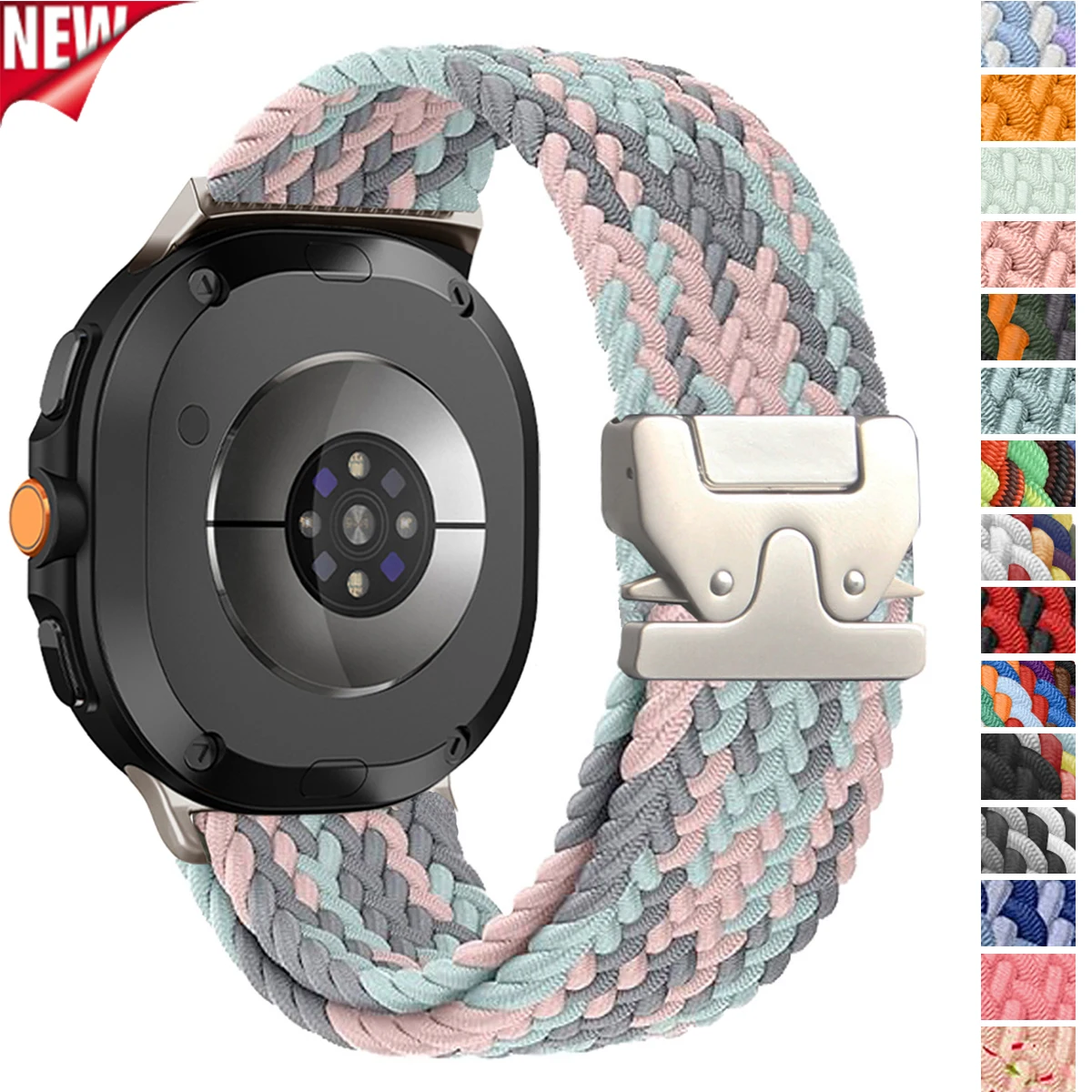 Geflochtenes Fallschirmband für Samsung Galaxy Watch 8 40 mm 44 mm Sport-Ersatzarmband Correa Galaxy Watch 8 klassische 46 mm Bänder
