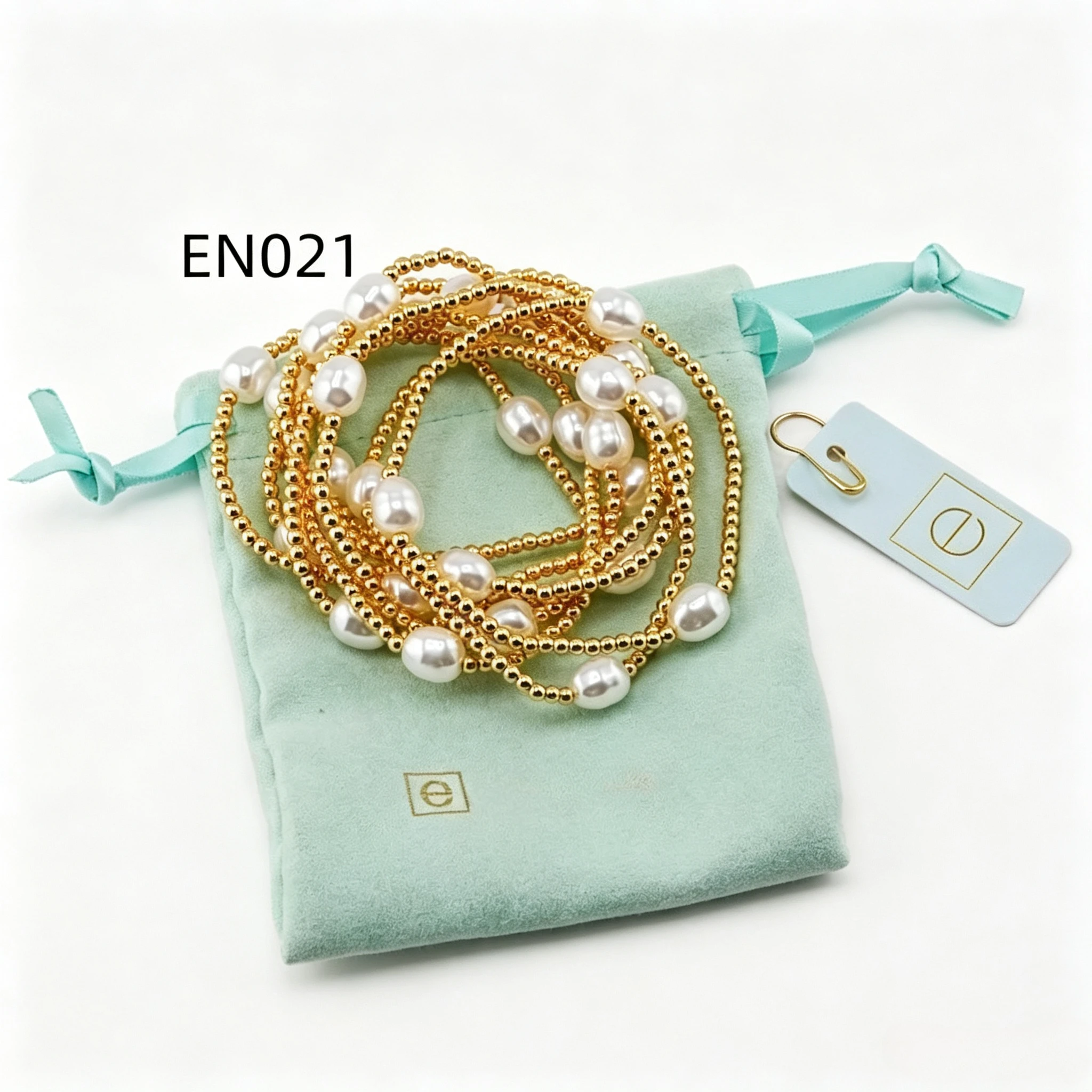 VKVVA Fashion Jewelry Bead and Pearls A Set of 9 Pcs Bracelets Stackable Wearing Suitable for Women Daily