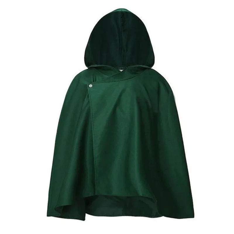 Anime Attack on Titan Cloak Cosplay Costumes Shingeki no Kyojin Green Cape Hoodie Cloaks Halloween Costume Kids Adult Clothes