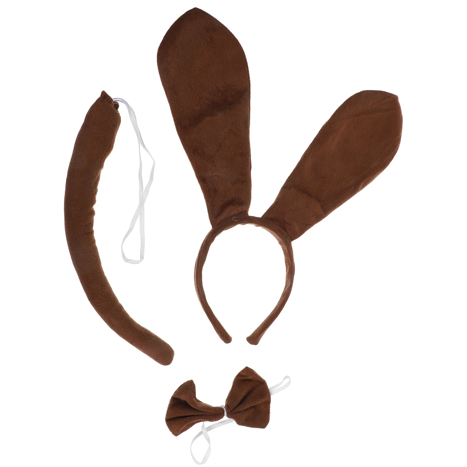 Детский костюм для собаки, повязка на голову, галстук-бабочка с хвостом, легкий удобный наряд для щенка для праздничных вечеринок, костюм для собаки, кофе