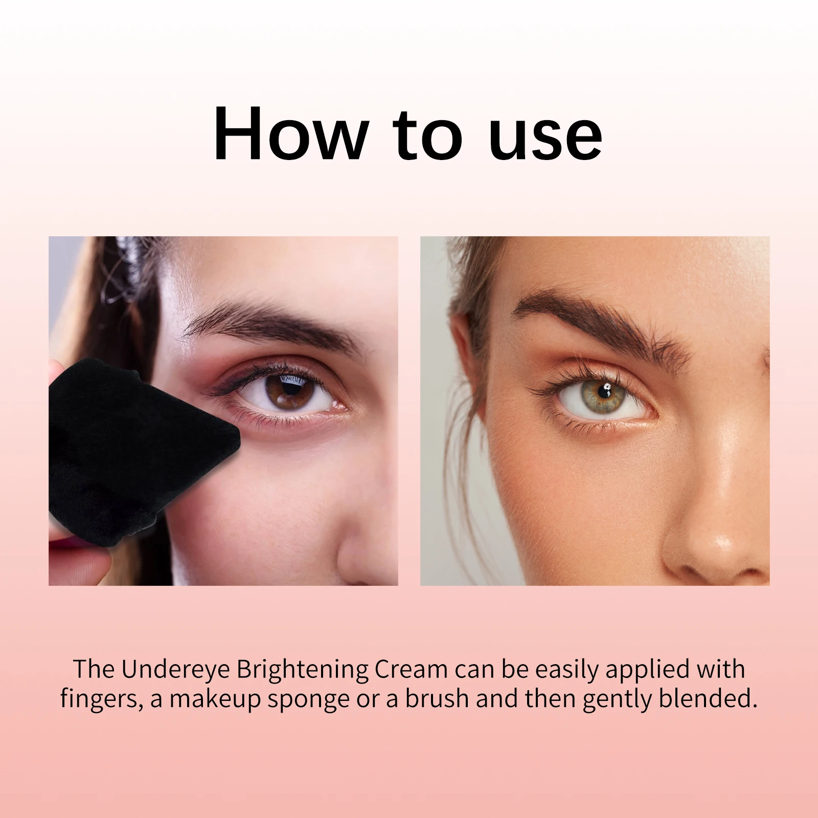 BIO-DIMOT Brightening Eye Cream 4.2g Color Correcting Concealer for Dark Circles, Hydrating with Hyaluronic Acid & Shea Butter