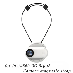 Magnet kamera Hals riemen für insta360 go 3s/go 3/go 2 Action Kamera einstellbare Anti-Lost Lanyard Daumen Kamera Zubehör