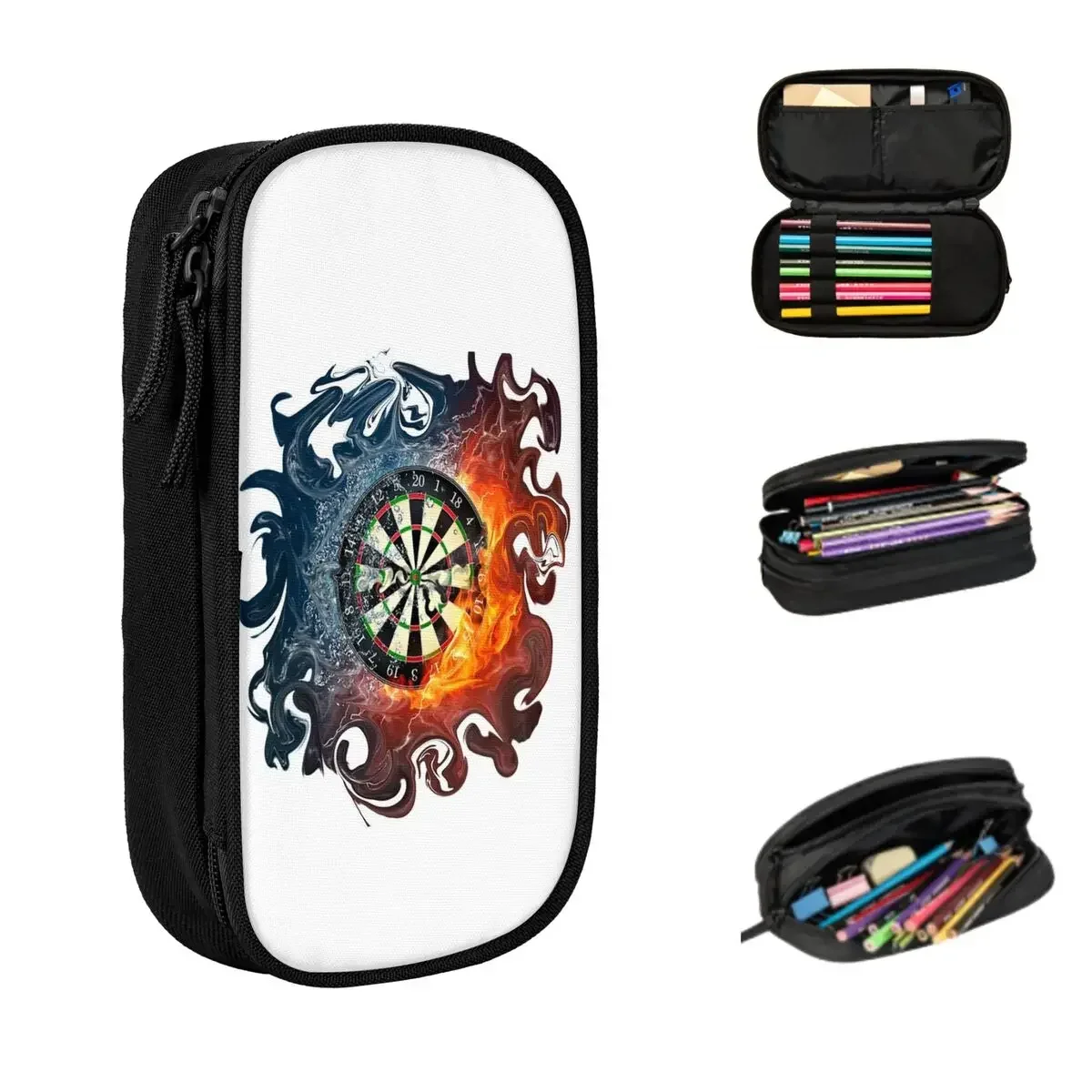 

Darts Of Fire Pencil Cases Large Capacity Pen Bags Pen Box Pencil Pouch For Boys Girls Students Stationery School Office