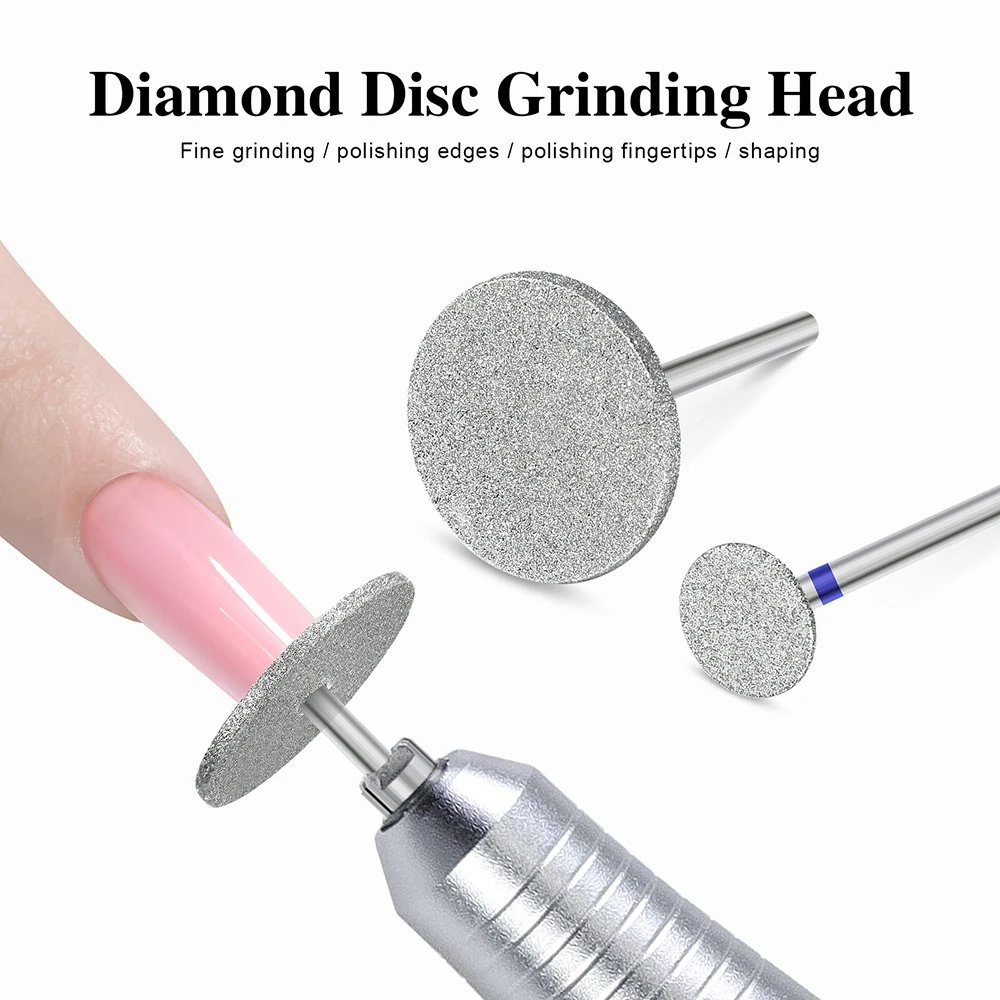 Flying Saucer Grinding Head Portable Professional Nail Polishers Nail Drill Bits Sanding Nail Polishing Head Disc Manicure Tools