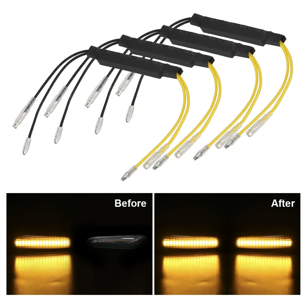 12V 21W Indicator Load Resistor Fault Decoder LED Turn Signal lights Motorcycle Flasher Solve Blinker Error AMS Cement
