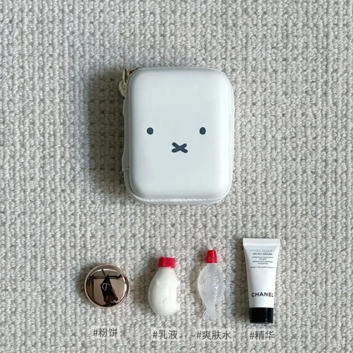 Kawaii Miffy Small Storage Bag Multi-functional Portable Toiletry Storage Tampon Bag Christmas Gift