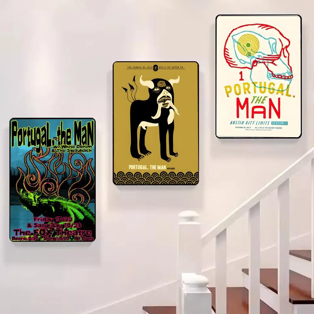 إيندي روك باند البرتغال. هدية ملصق Man-Music مع مطبوعات لتزيين غرفة النوم المنزلية وغرفة المعيشة والعرض #2