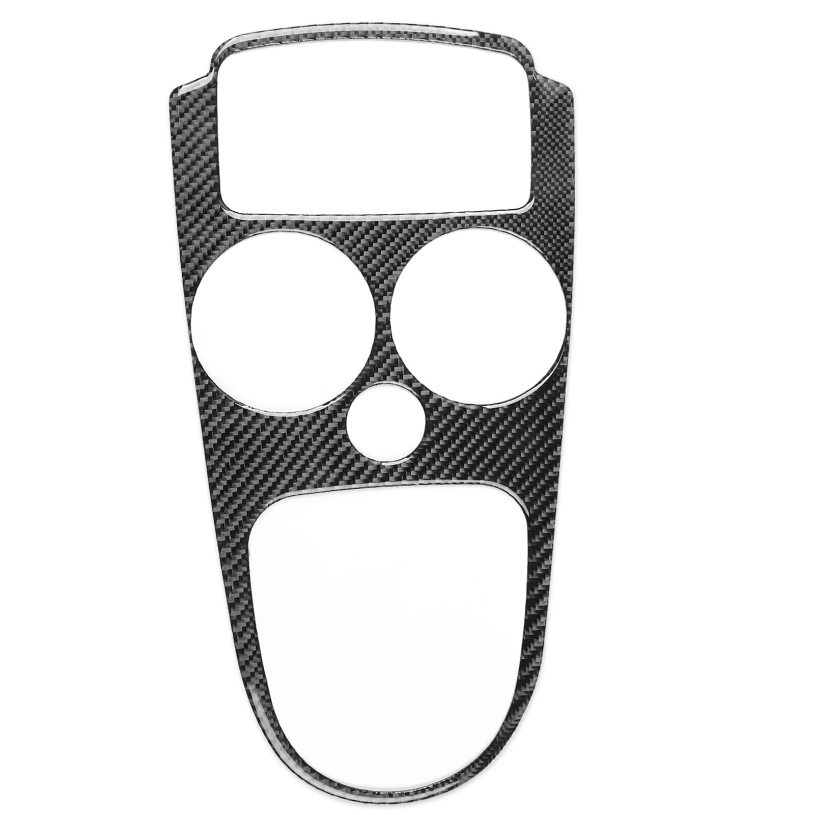 For Seat Altea 2004-2008 Carbon Fiber Center Console Water Cup Holder Panel Decoration Sticker Decal Car Interior Accessories