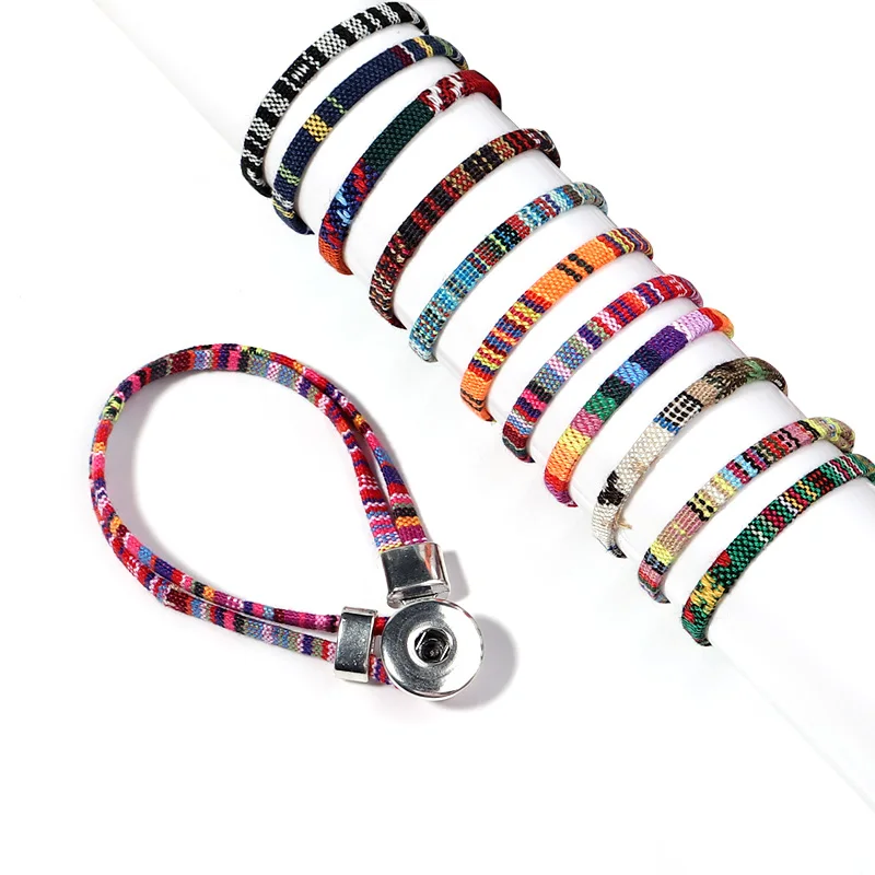 5yards/Lots Multi Colors Cotton Cord Handmade 5mm Flat Fabric Ethnic Rope Textile Wrap Embroider Cords for DIY Bracelets Making