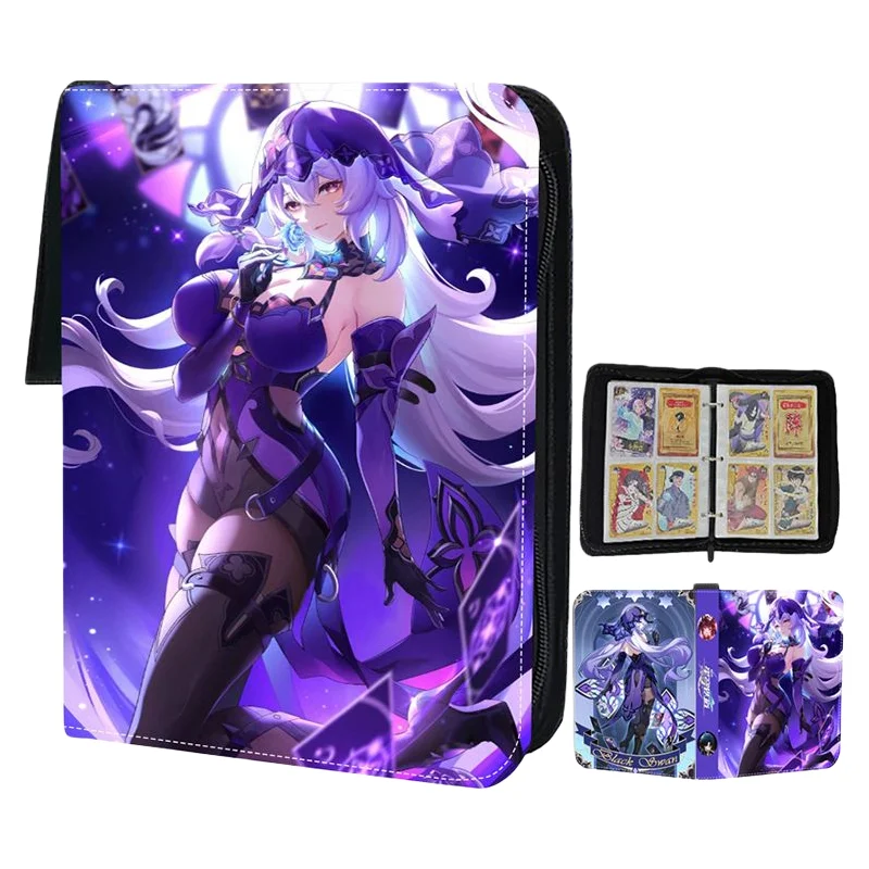 

2025 Honkai: коллекция игровых карт Star Rail, 400 шт., альбом, книга, держатель для карт на молнии, детский модный рождественский подарок