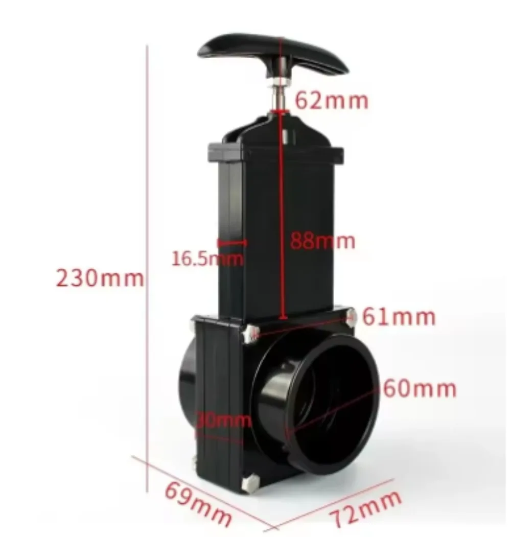 Dual-Function Drain/Gate Valve for Clean/Sewage/Black Water Tanks (Motorhome/Camper/Caravan)-RV Accessories