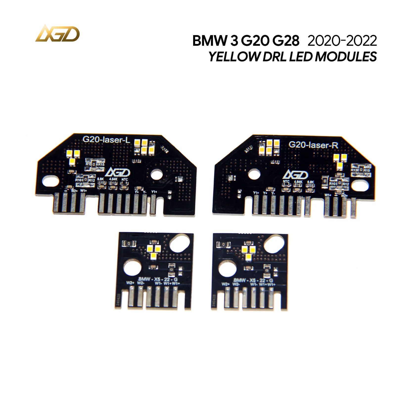 

Желтая светодиодная плата DRL для BMW 3 серии G20 G21 G28 320i 330i M340i 2019-2022 годов подходит для лазерных фар 63118496134, версия для ЕС