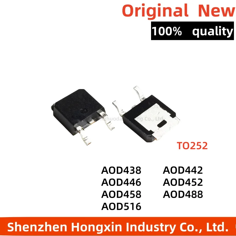 10-50piece AOD438 AOD442 AOD446 AOD452 AOD458 AOD488 AOD516-TO252 Field Effect Transistor N-channel