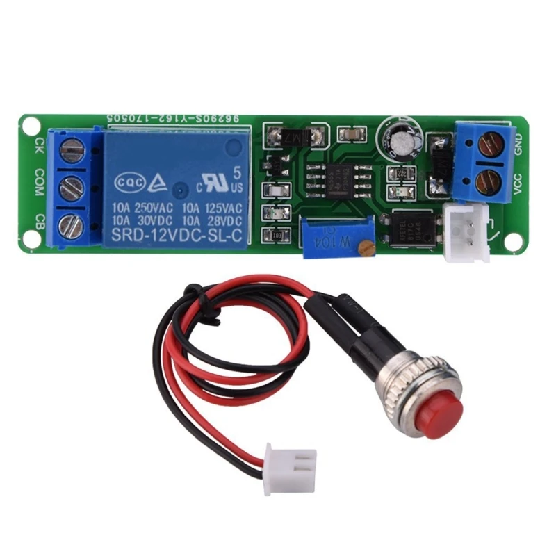 Módulo Control sincronización eficiente DC5V 12V Módulo relés sincronización retardo ciclo infinito retardo ajustable