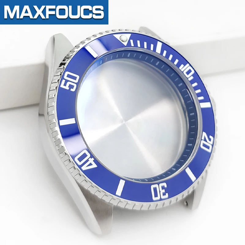 MDV-106 Gehäuse MOD Swordfish Stahl-Uhrengehäuse 3-Uhr-Position Glänzende/Gebürstete Lünette Eingesetzte Krone Gehäuseboden Saphirglas Kundenspezifisches Teil – Detail 8