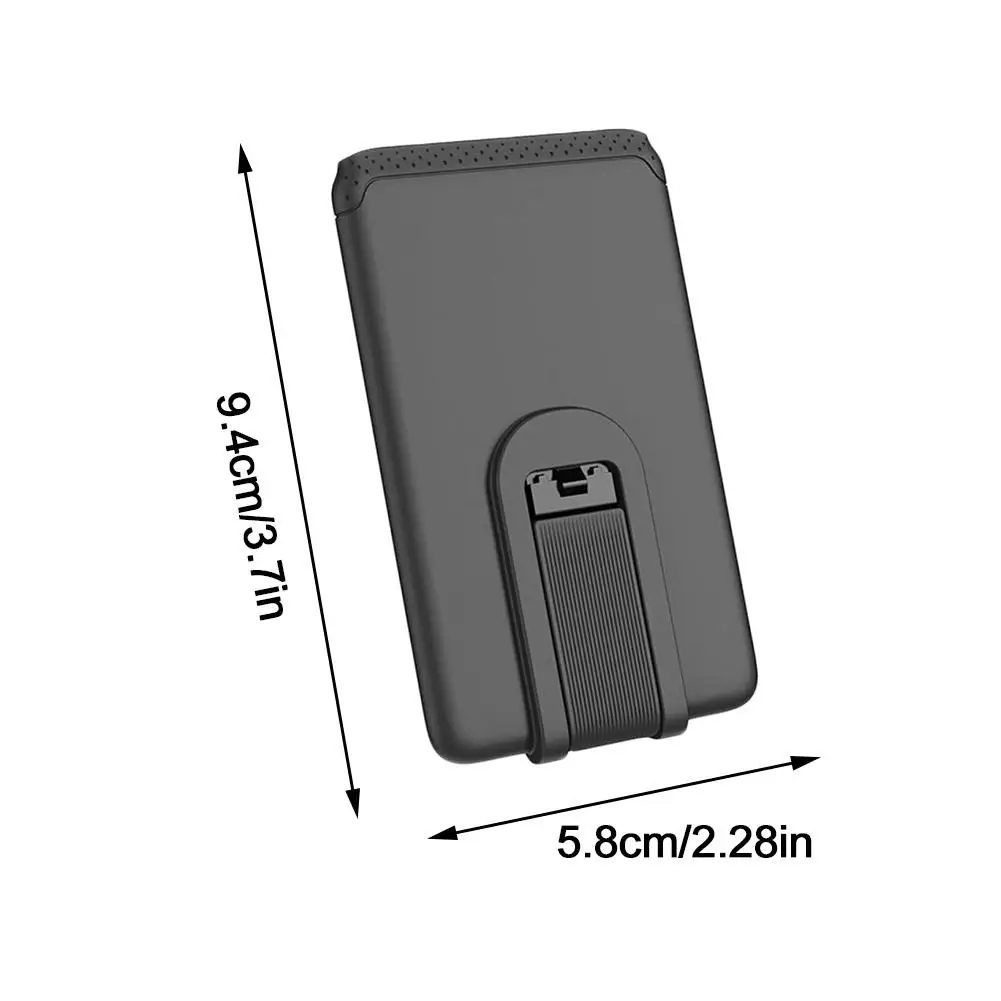 Silicone Phone Card Holder - Adhesive Sticker Pocket With Mobile Phone Stand, Fashion Credit Cardholder For iPhone Samsung view 5