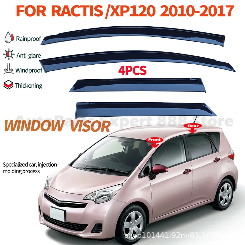 For RACTIS Rain Deflector NCP120 10 12 14 16 18 Window Door Visor Windscreen Protector Premium Quality Durable Design