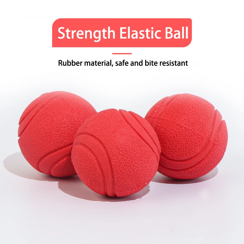 Pet Dog Ball Chew Toys Funny Bouncy Rubber Solid Ball for Small Large Dog Toys Outdoor Throwing Training Pet toys and supplies