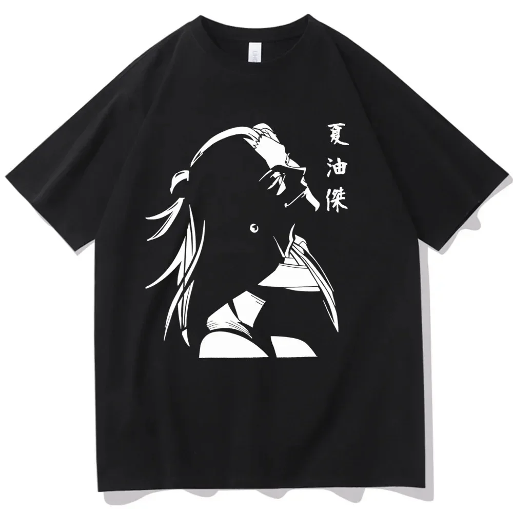 

2025 Summer Japanese Anime Spell Back to battle character Print T-shirt Fashion loose 100% cotton round neck short sleeveT-shirt