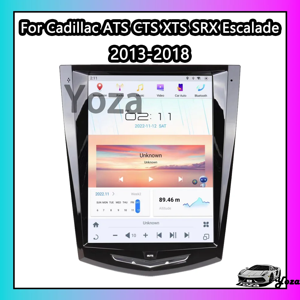 

Yoza Carplay Car Radio For Cadillac ATS CTS XTS SRX Escalade 2013-2018 Qualcomm Processor Android11 Multimedia Player Navigation