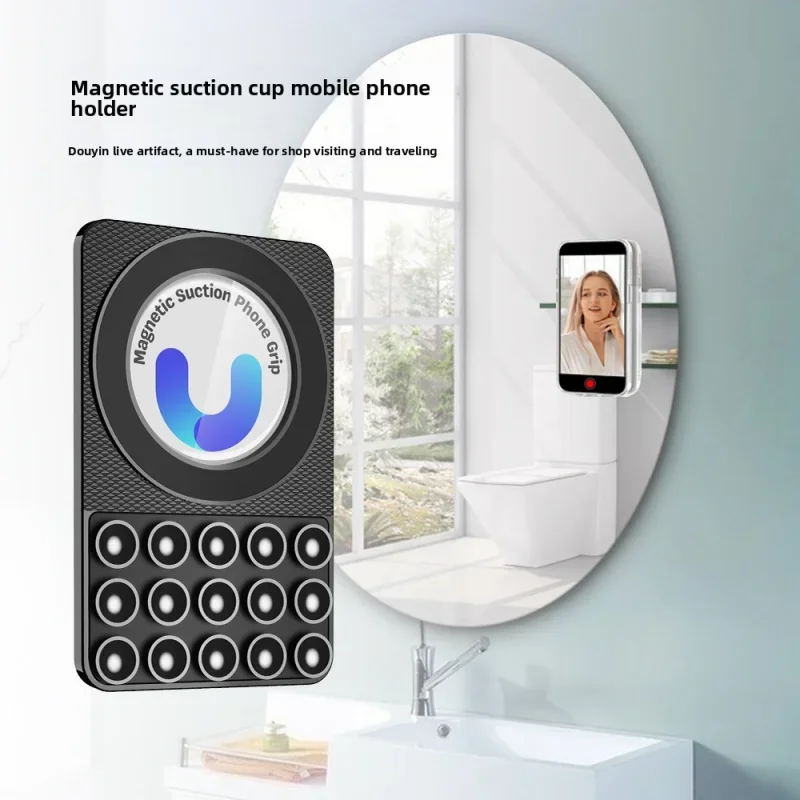 

Магнитный держатель телефона для Magsafe, силиконовая присоска, портативная подставка для телефона для iPhone, двухстороннее магнитное крепление для телефона