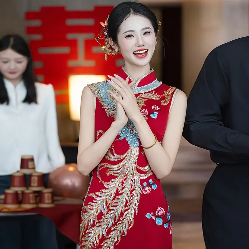 

Новое элегантное и модное платье Cheongsam в китайском стиле для банкетов