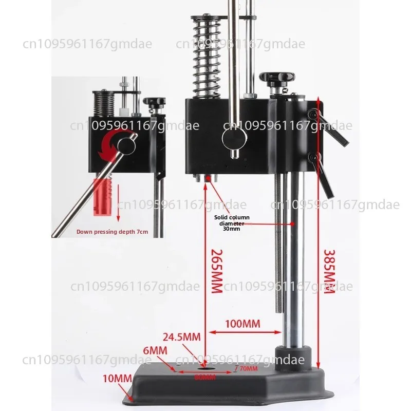 Manual leather pressure machine punch; oyster shell opening machine; versatile function.