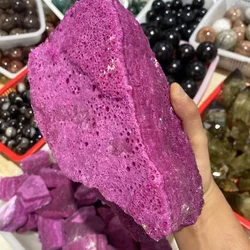 Natural rough red corundum and mineral spirit ruby raw gemstones Specimen Healing