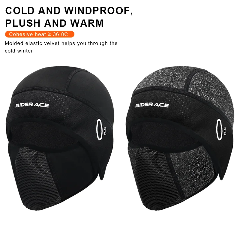 Winter Cycling Cap Thermal Windproof Bicycle Scarf Balaclava Velvet Sports Warm Hat Headwear Bike Headband Mask Full Face Cover