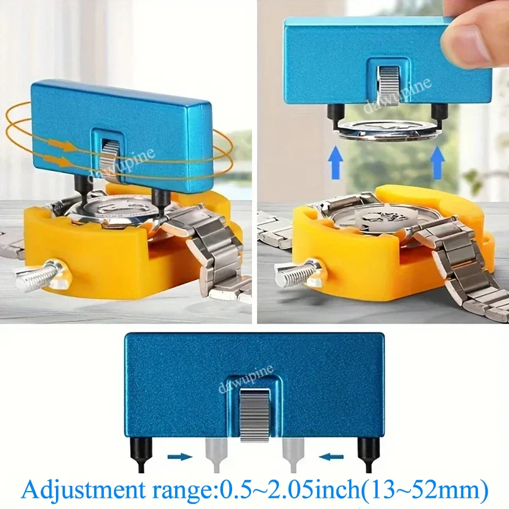 

Portable Watch Repair Tool Wristwatch Back Rotate Remover Cover Case Lid Opener Wrench Battery Replacement Maintenance Tool