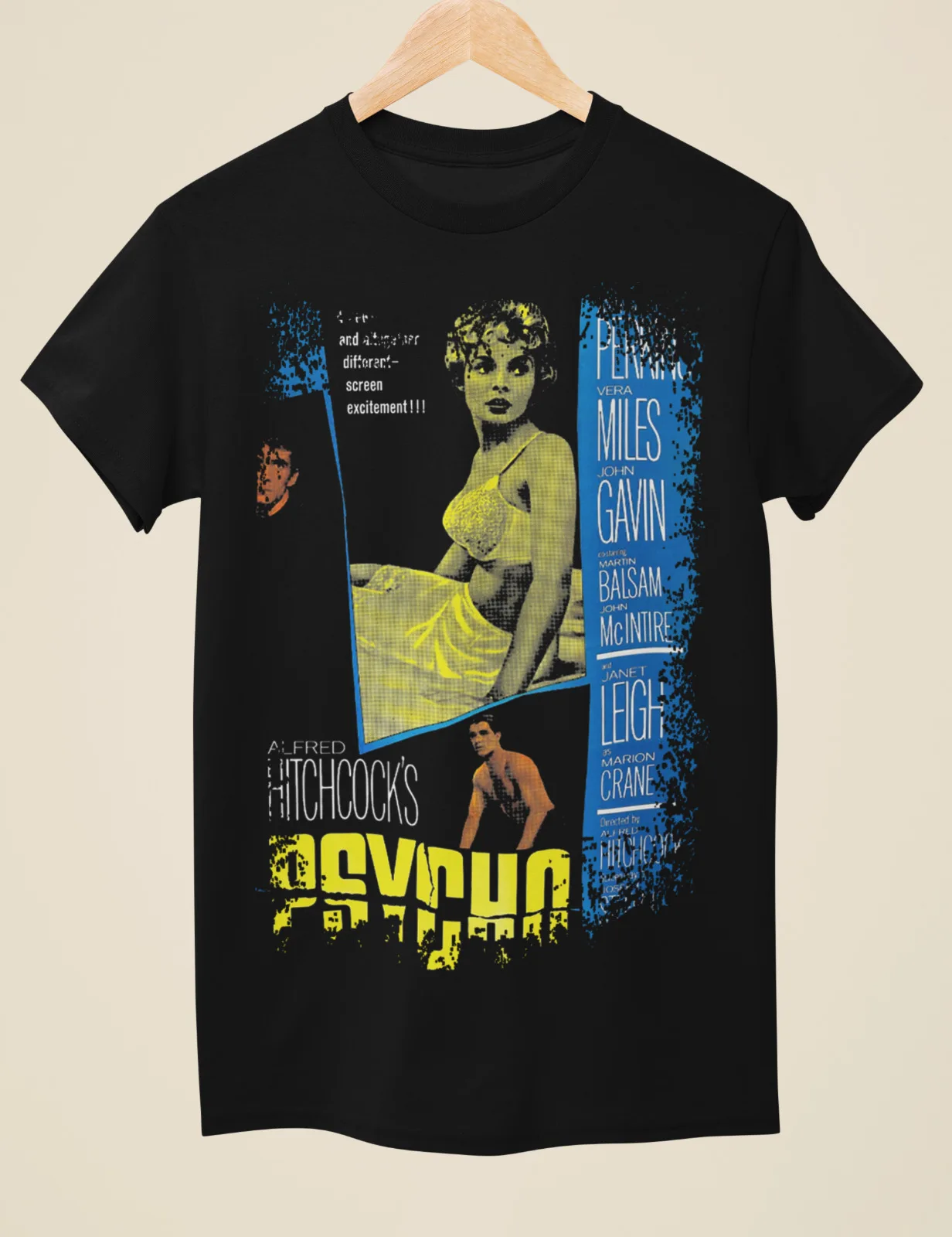 

Psycho - Movie Poster Inspired Unisex Black T-Shirt