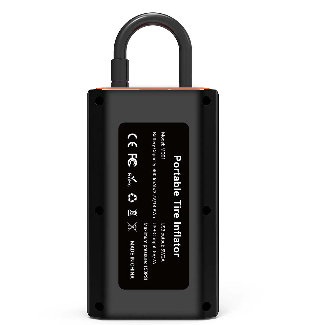 مضخة هواء كهربائية محمولة USB 5 فولت/2 أمبير تيار مستمر مضخة هواء صغيرة للدراجة والسيارة والكرة