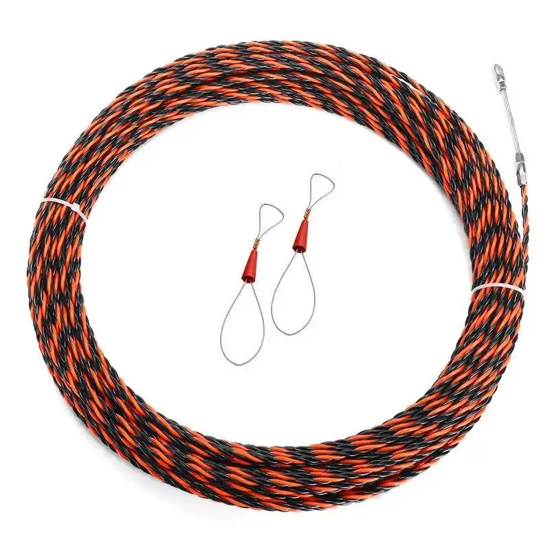

10-30M 6mm Cable Puller Fiberglass Electric Cable Wire Guide Device Electrical Tool Push Duct